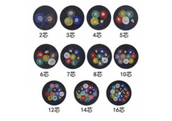 ZC-RVV 型號：2～5芯 （0.3mm&sup2;&sup2;～50mm&sup2;&sup2;）